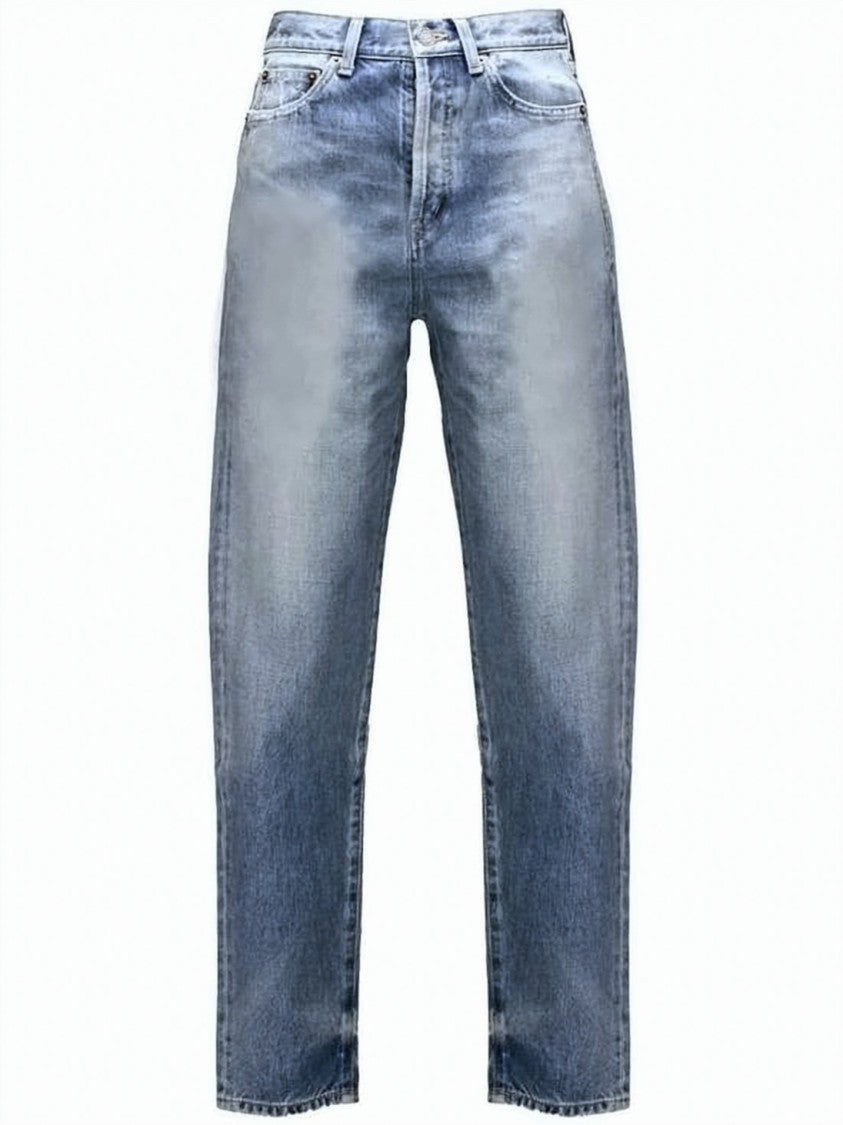 Saint Laurent Straight-Leg Denim Pants With Classic Five-Pocket Design