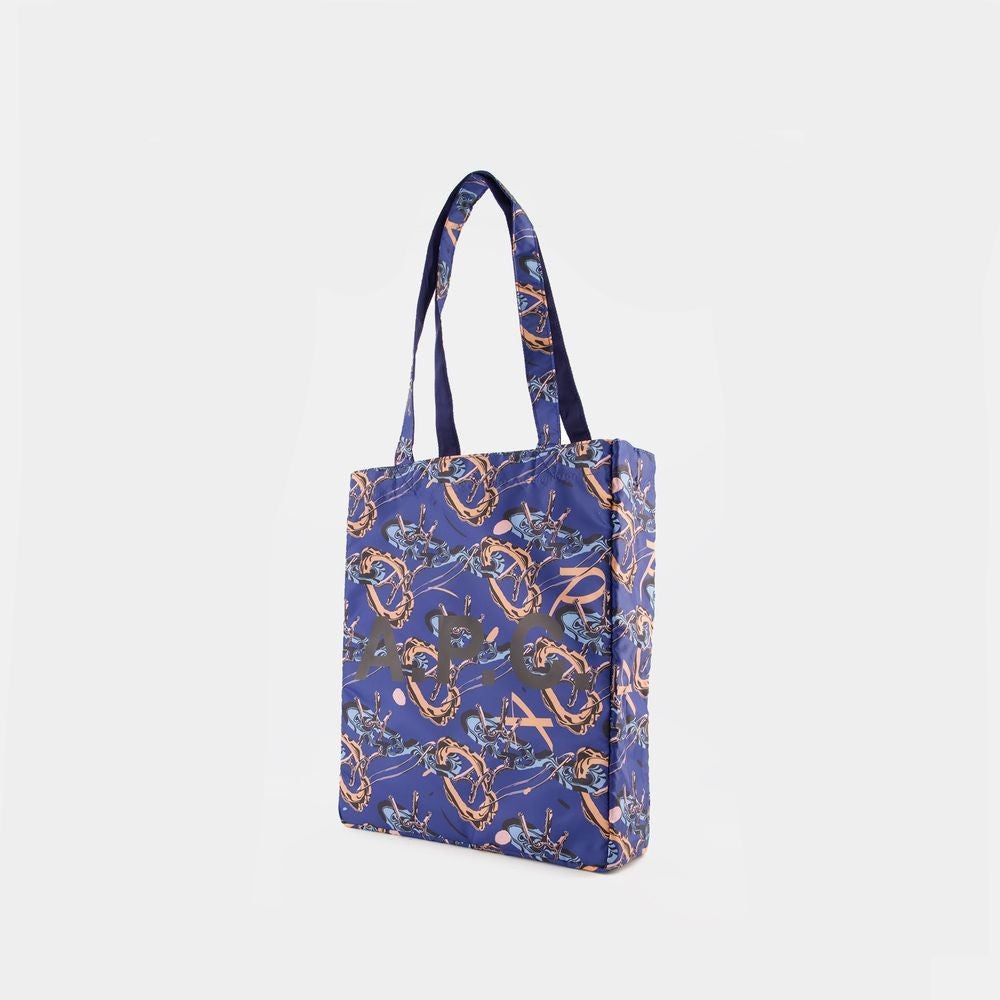 A.P.C. Lou Reversible Shopper Bag - Synthetic - Blue