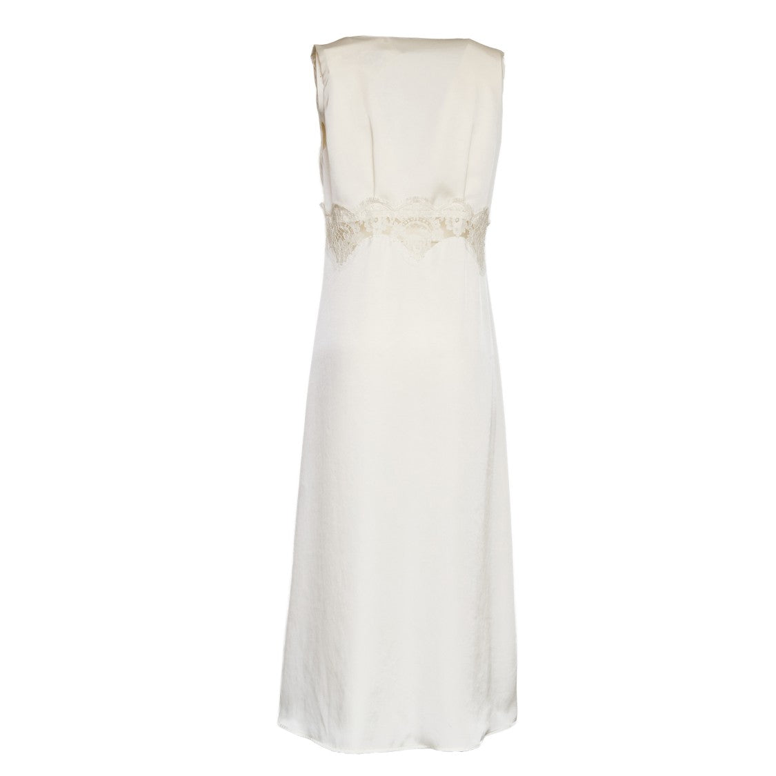 Parosh Paky Lace Detail V-Neck Maxi Dress