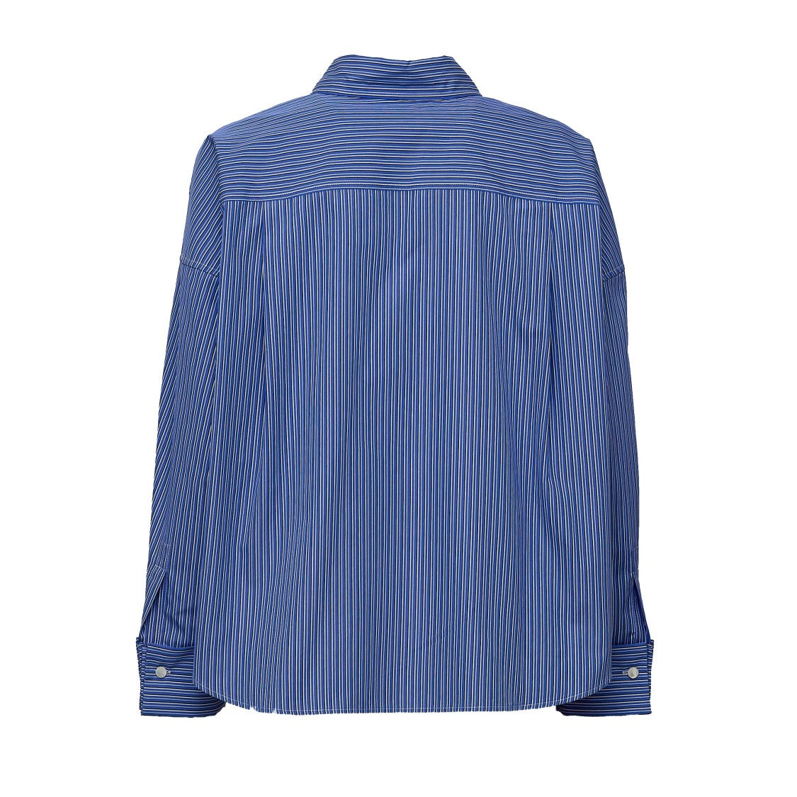 Max Mara Boxy Butterfly Embroidered Pure Cotton Poplin Shirt