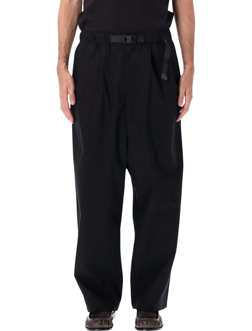 Comme Des Garçons Belted Wide-Leg Chino Pants
