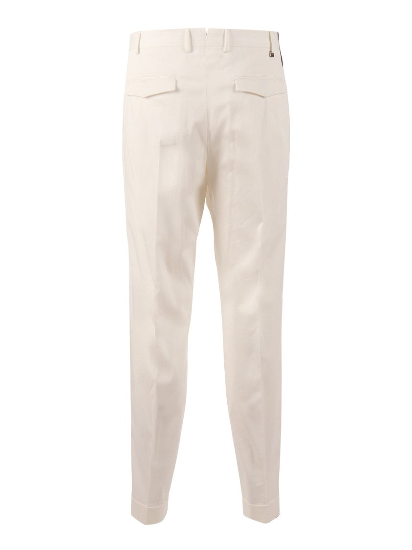 Pt01 Master Single Pleat Straight-Leg Pants