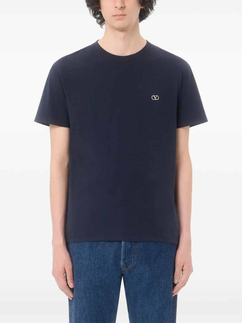Valentino White Short-Sleeve Cotton T-Shirt