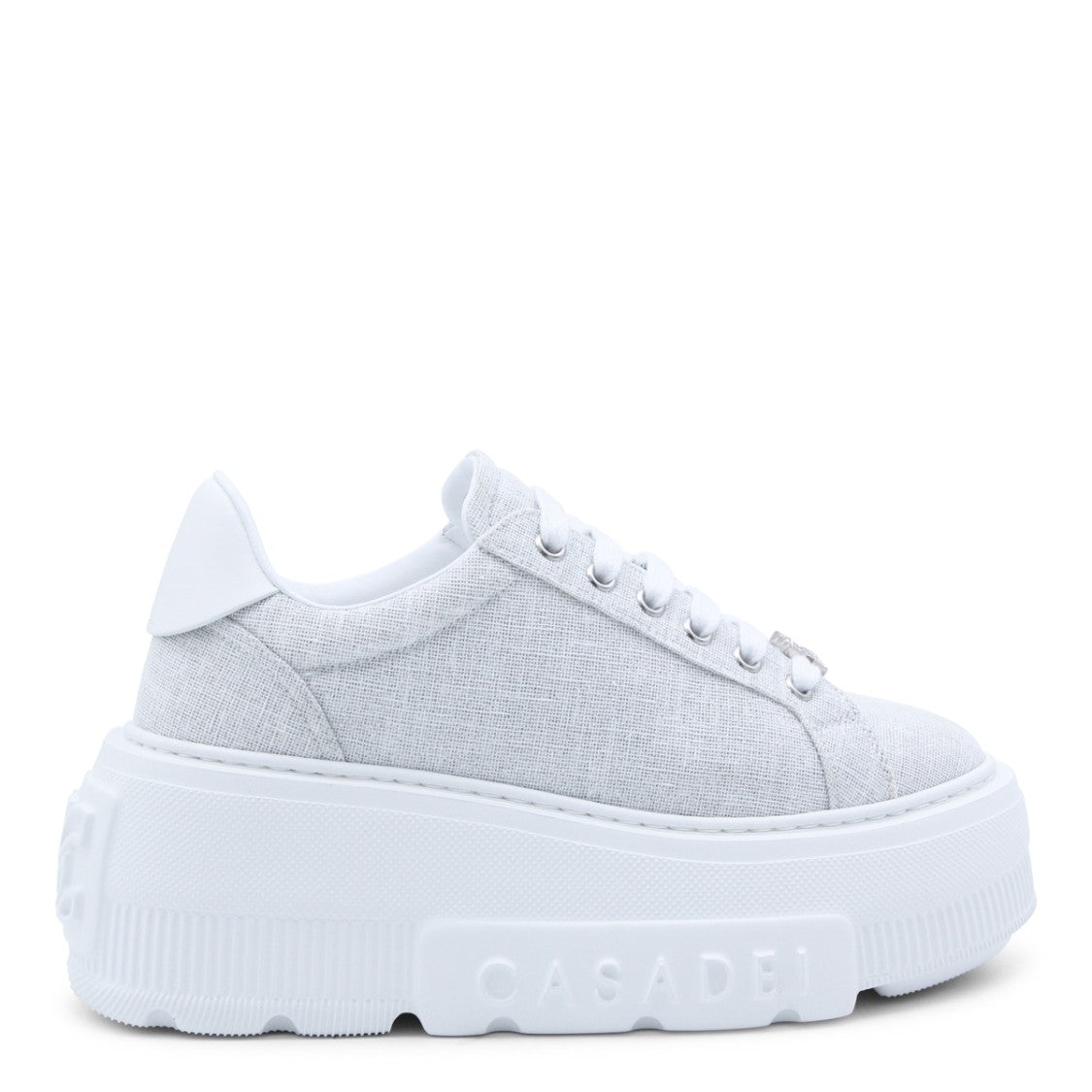 Casadei Grey Leather Nexus Solar Eclipse Sneakers