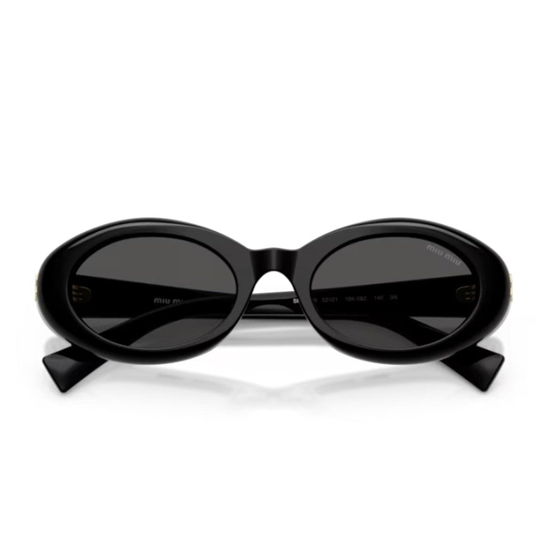 Miu Miu Black Rêverie Acetate Oval Sunglasses