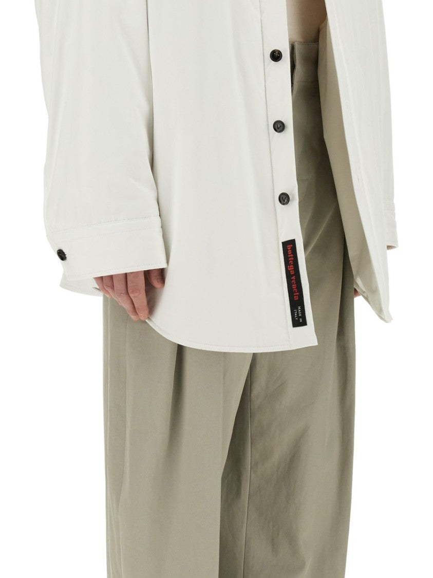 Bottega Veneta Quilted Oversized Padded Jacket With High Collar