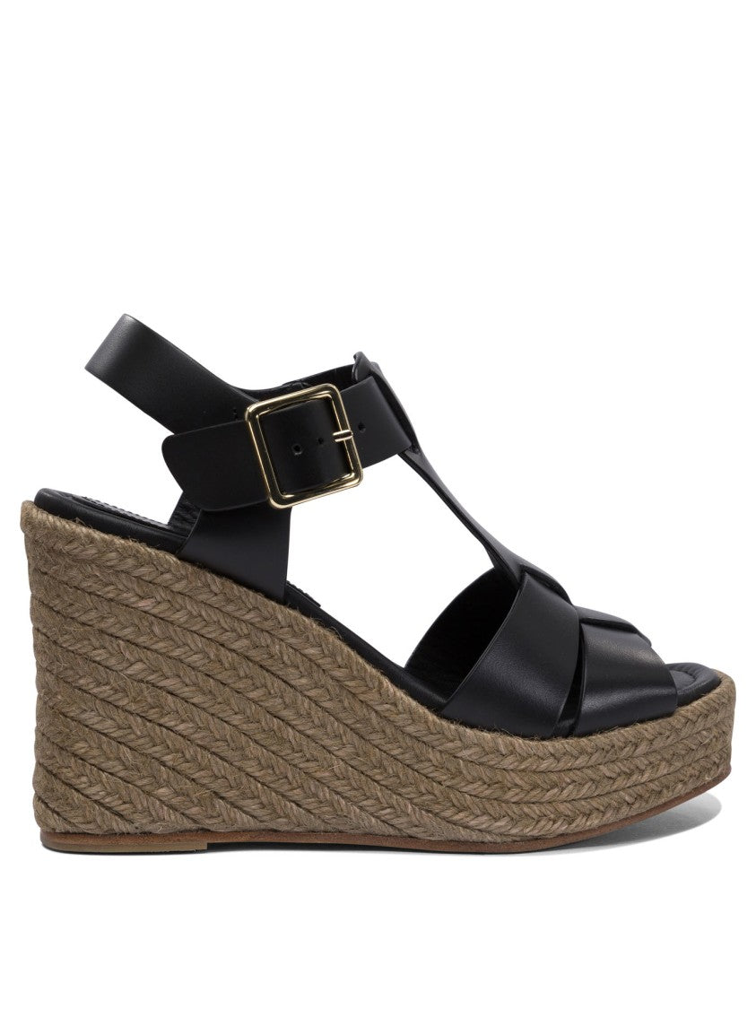 Paloma Barceló Woven Jute Platform Sandals