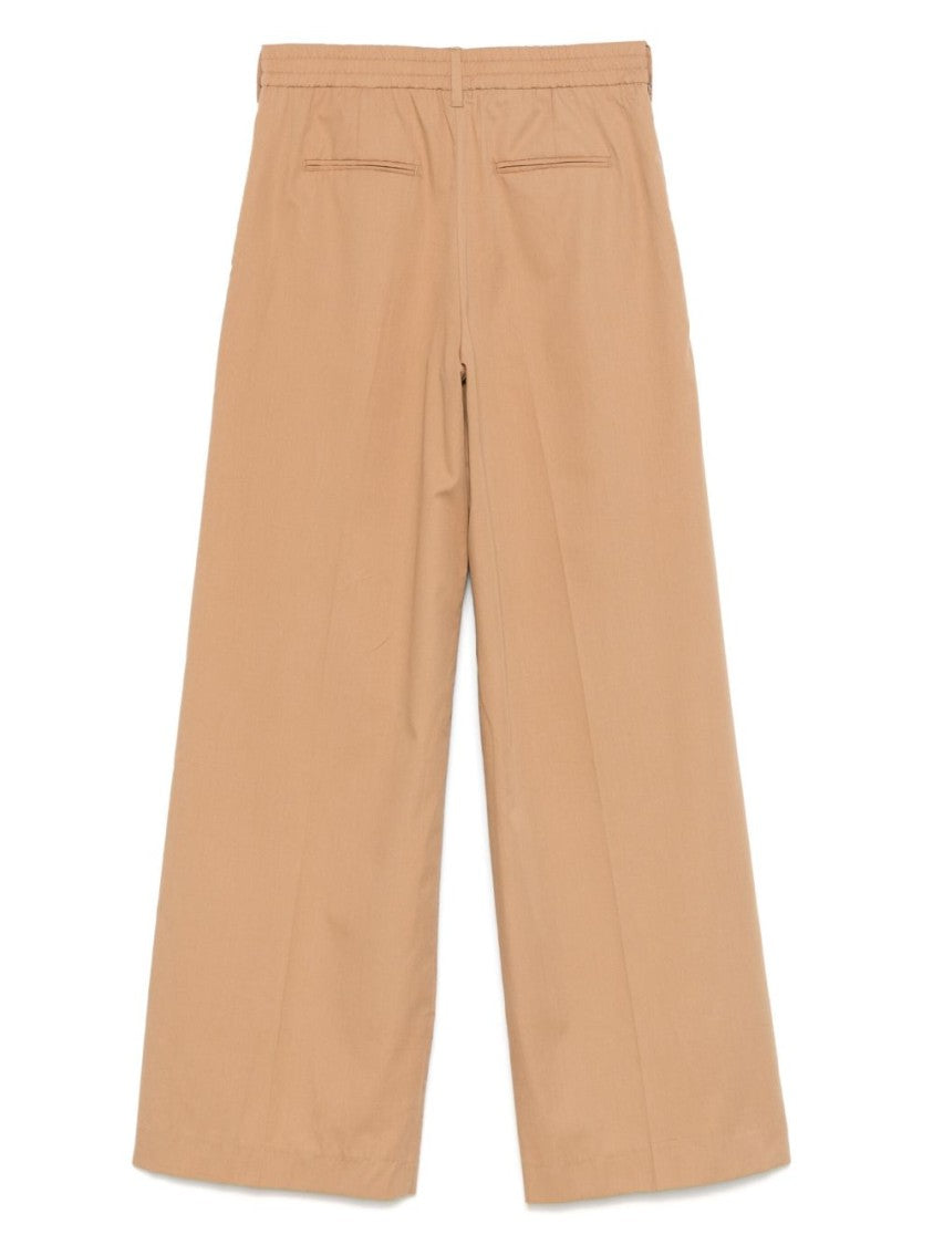 Pt Torino Wide-Leg Trousers With Concealed Fastening