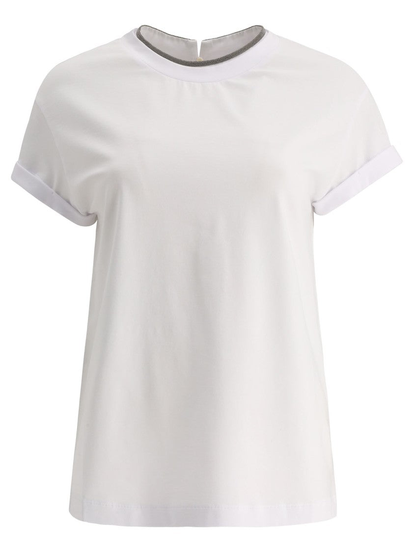 Brunello Cucinelli Relaxed Fit Cotton-Elastane Blend T-Shirt