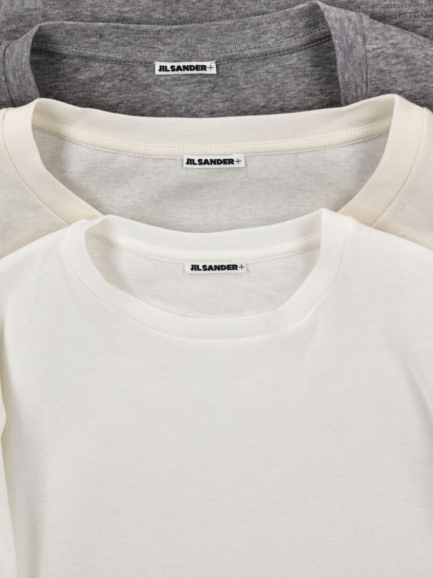 Jil Sander Cotton Top Set – Grey & Cream