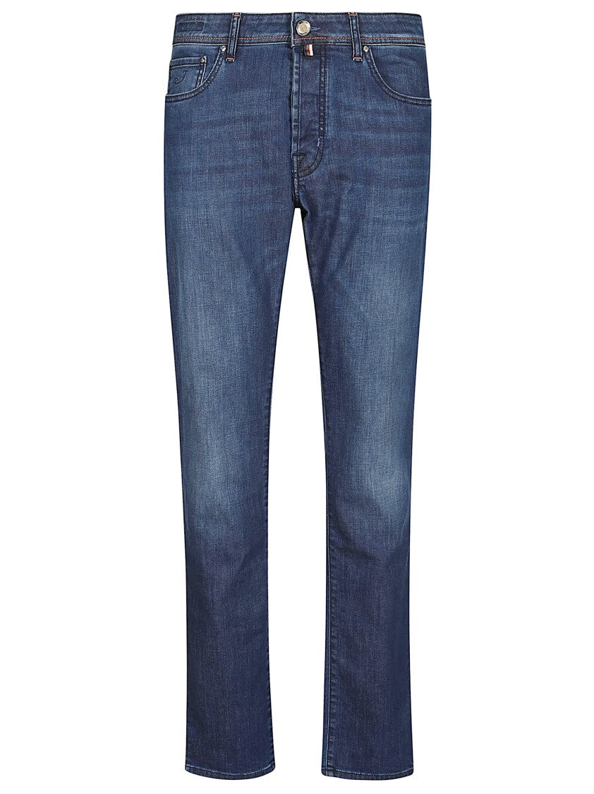 Jacob Cohen Slim Fit Denim Jeans With Classic Five-Pocket Design