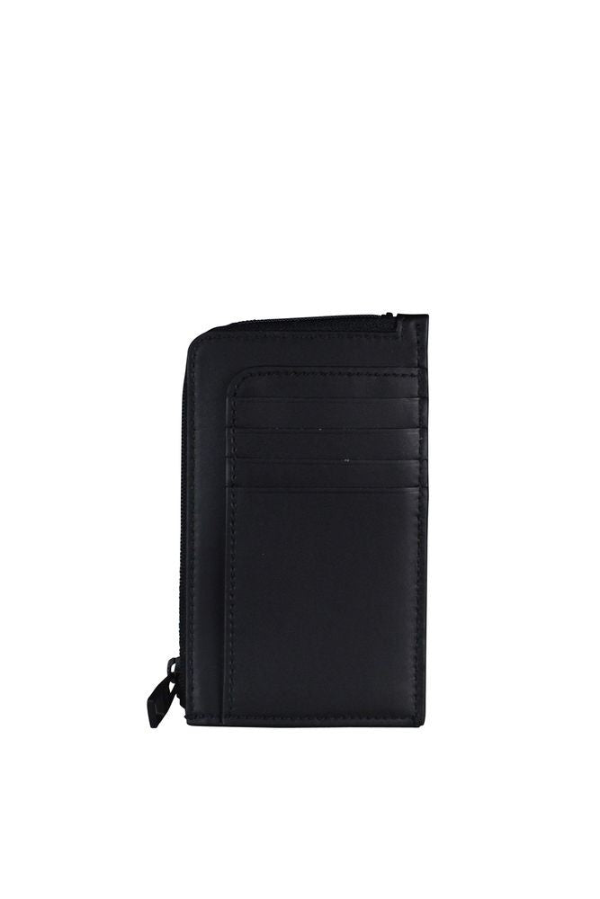 Alexander Mcqueen Lambskin Leather Card Holder With Zip Closure