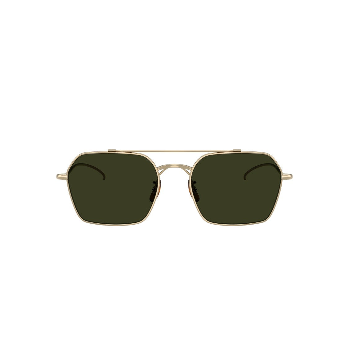 Oliver Peoples 0Ov1365st Rectangular Titanium Sunglasses With Double Bridge
