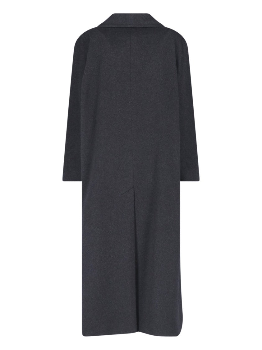 Tagliatore Grey Charlize Cashmere Belted Mid-Length Coat