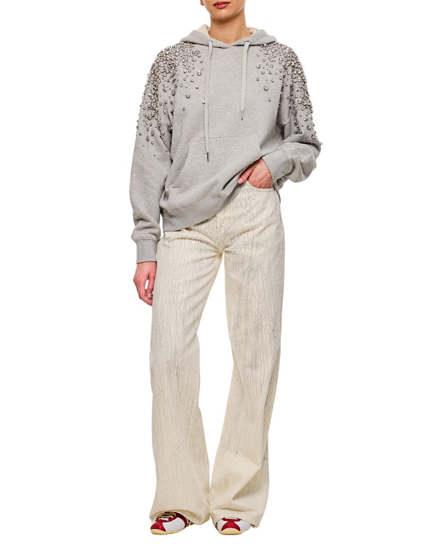 Halfboy Wide-Leg Jeans With Crepe Texture And High Waist Design