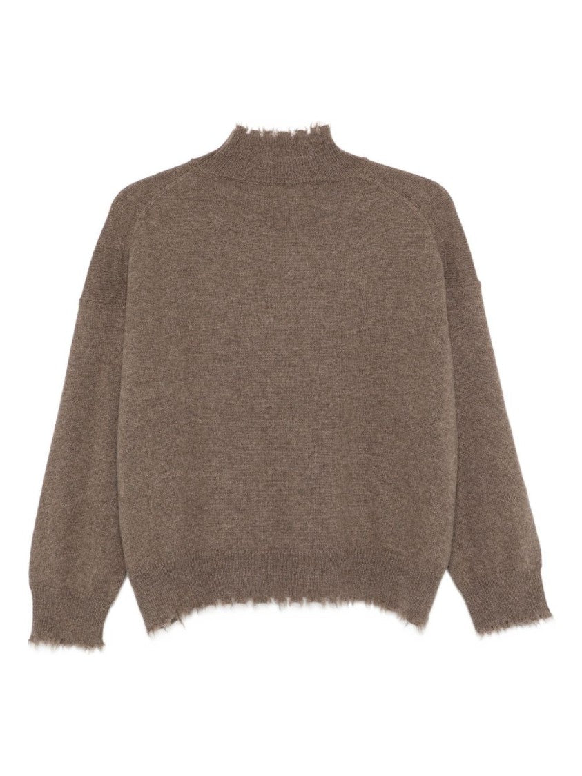 Antonelli Relaxed-Fit Brown Knit Sweater