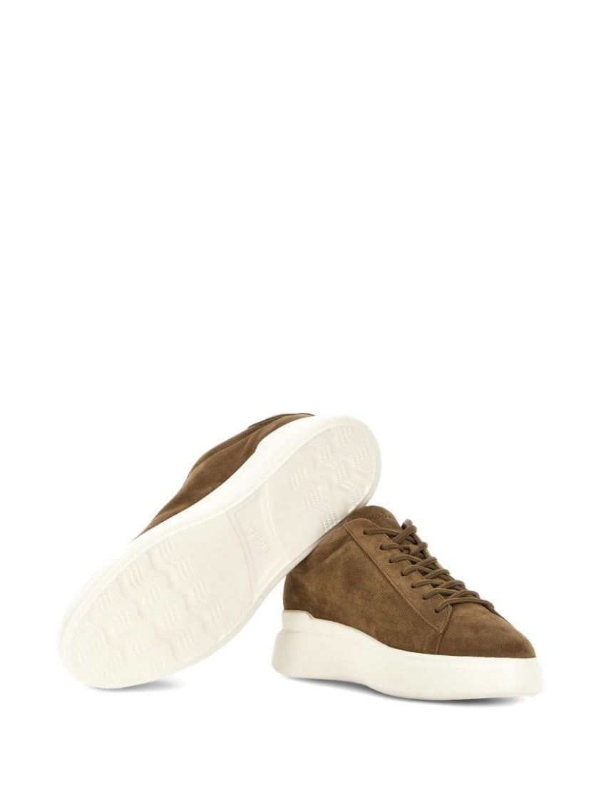 Hogan Brown Suede Sneakers