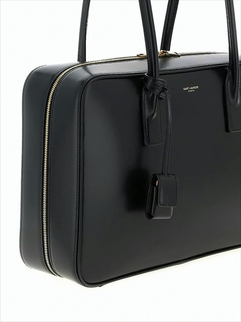 Saint Laurent Rectangular Buffalo Leather Tote Bag