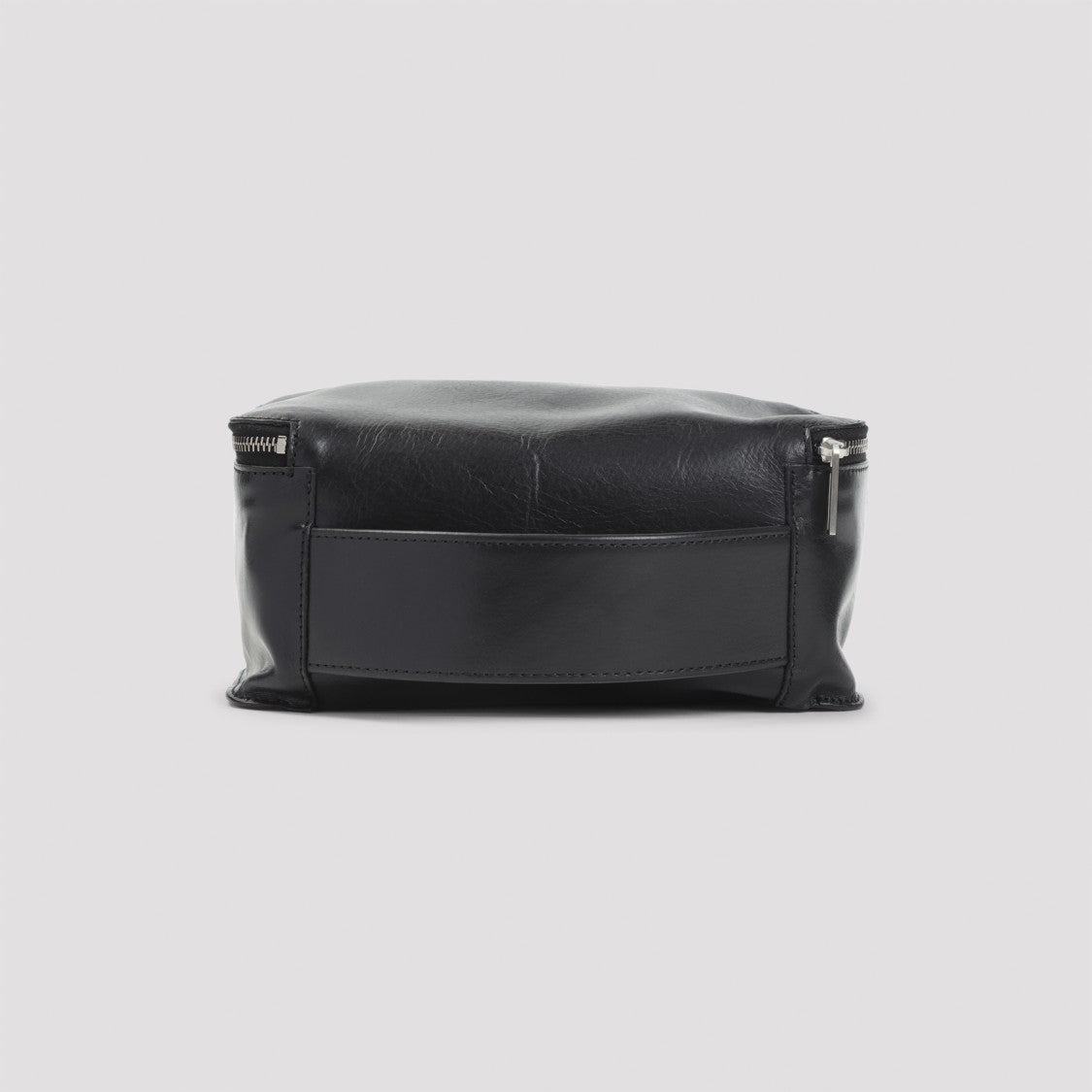 Rick Owens Rectangular Black Leather Medium Beauty Pouch
