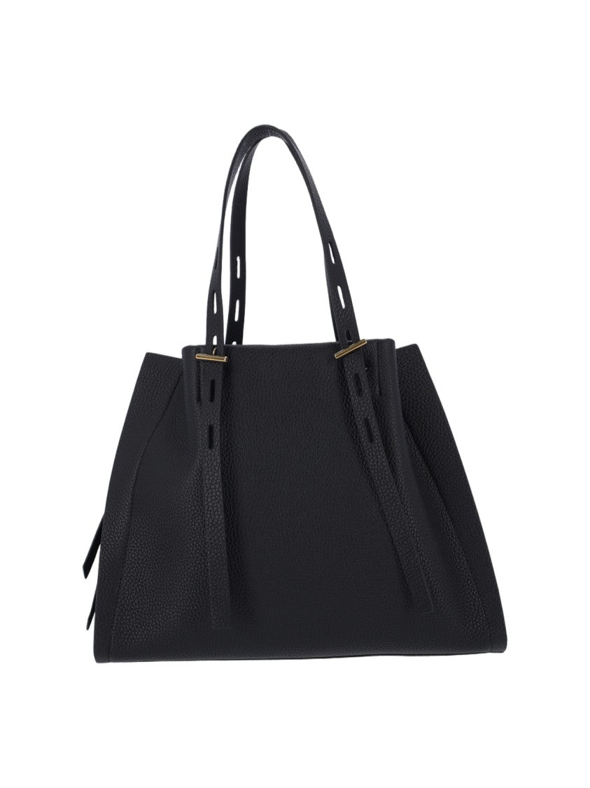 Minobossi Minimalist Black Bag With Structured Silhouette