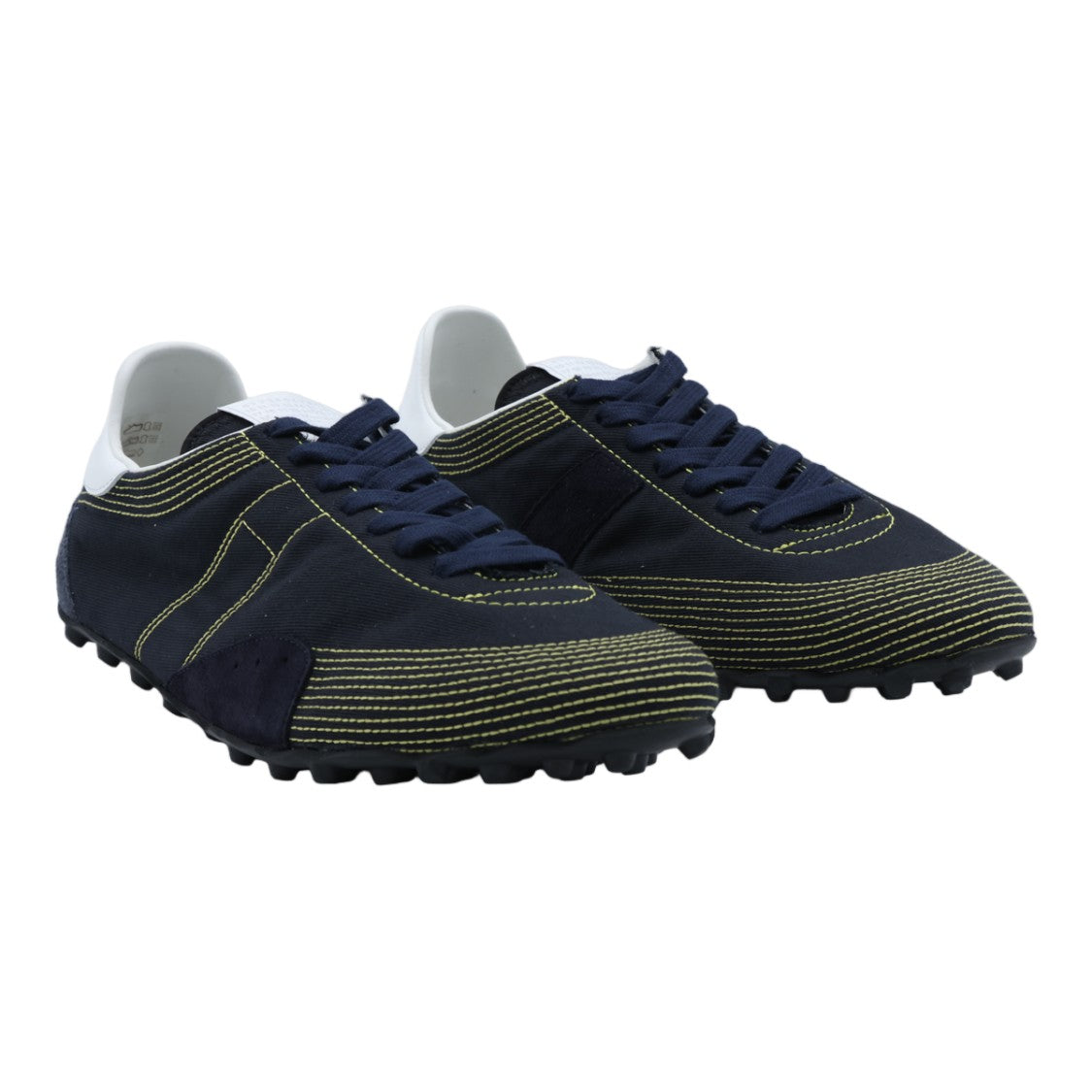 Maison Margiela Low-Profile Navy Sneakers With Textured Suede