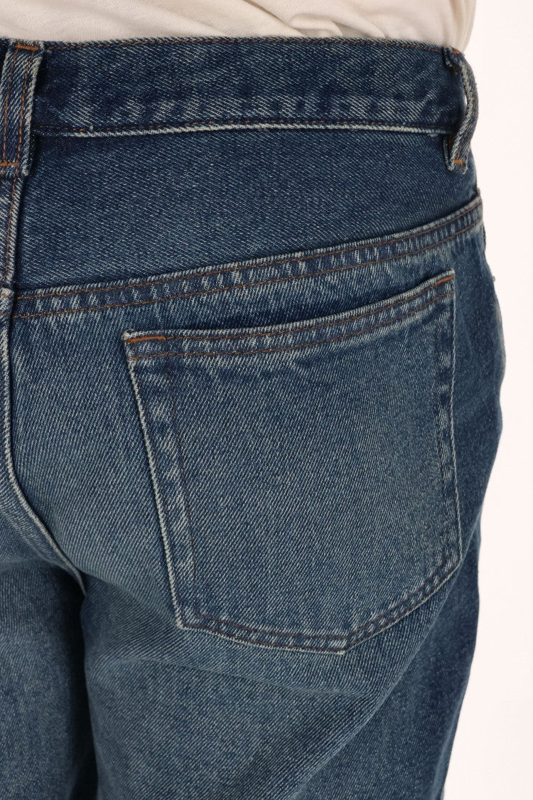 A.P.C. Martin Cotton Jeans With Micro Rips