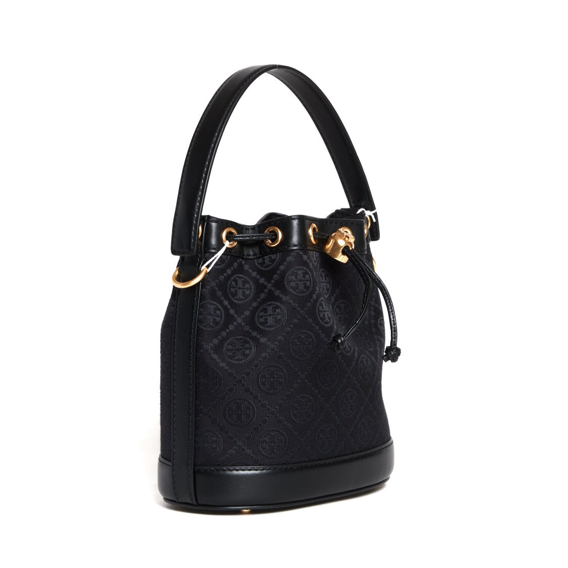 Tory Burch Black Leather Bucket Bag