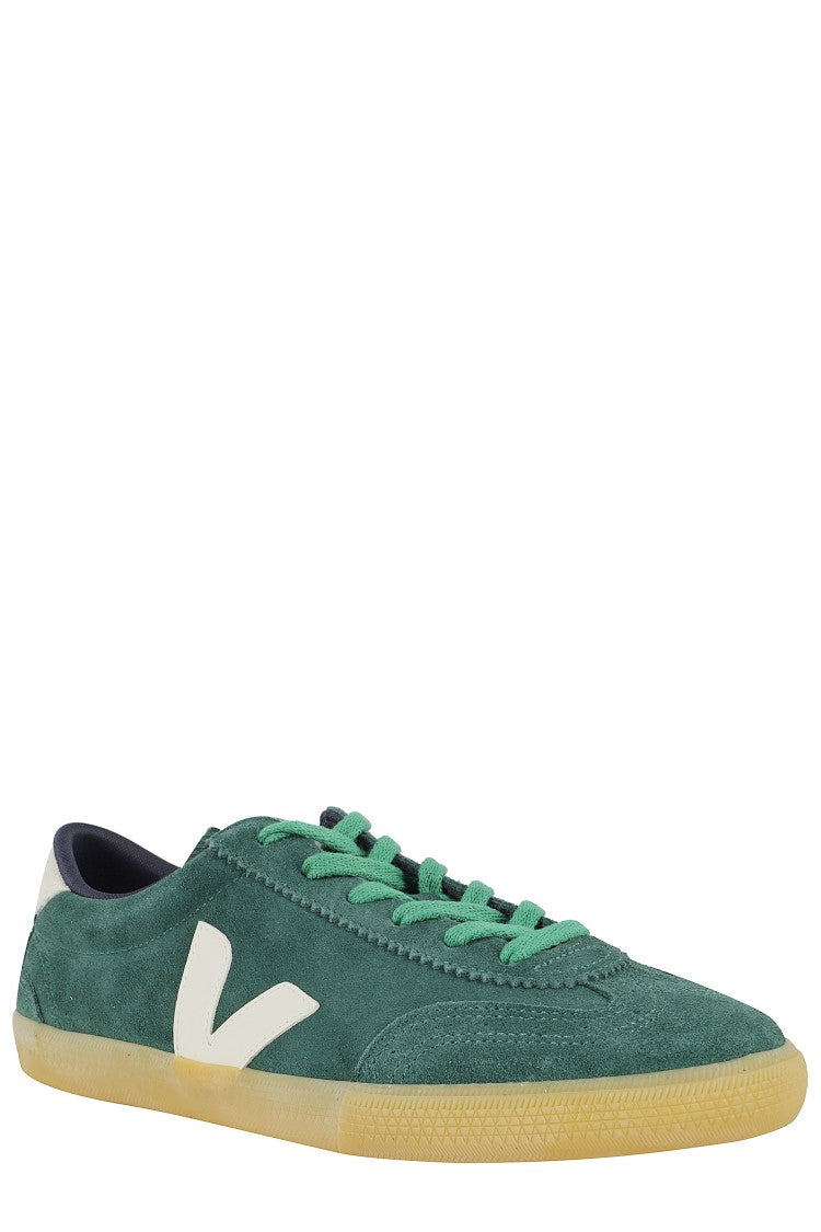 Veja Green Suede Volley Sneakers