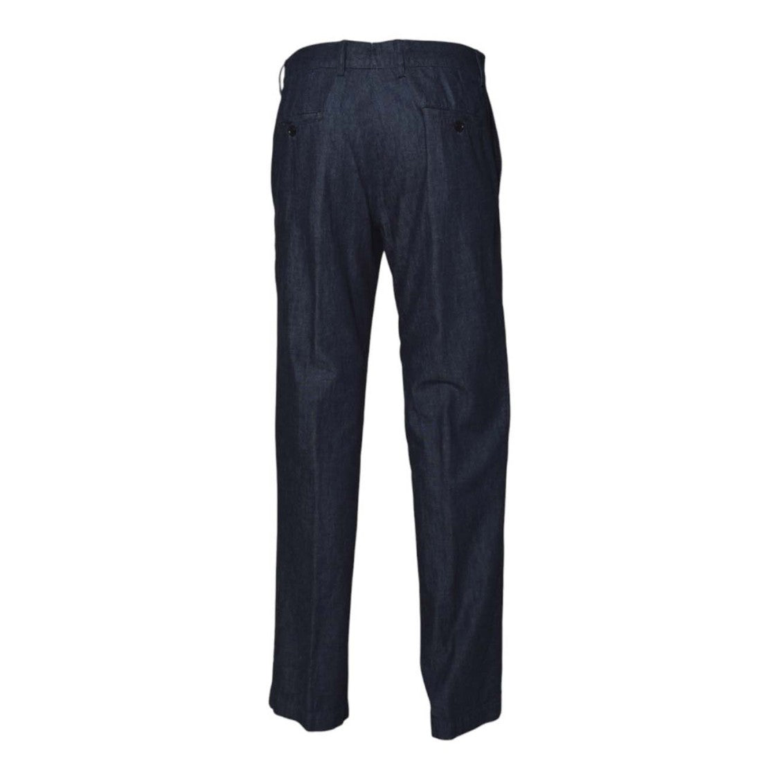 Aspesi Blue Cotton Denim Straight Trousers