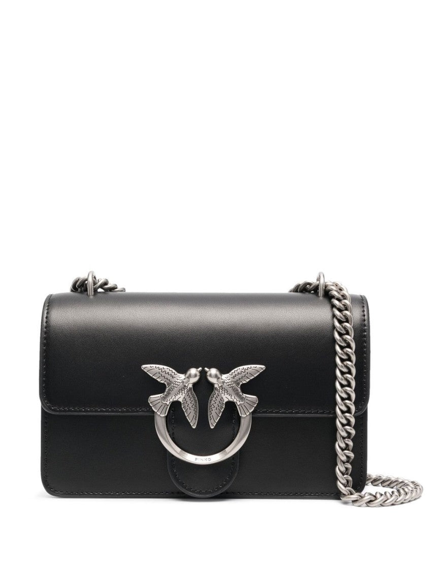 Pinko Calf Leather Shoulder Bag