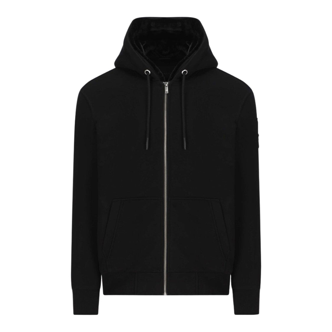 Moose Knuckles Zip-Up Hoodie With Drawstring Hood