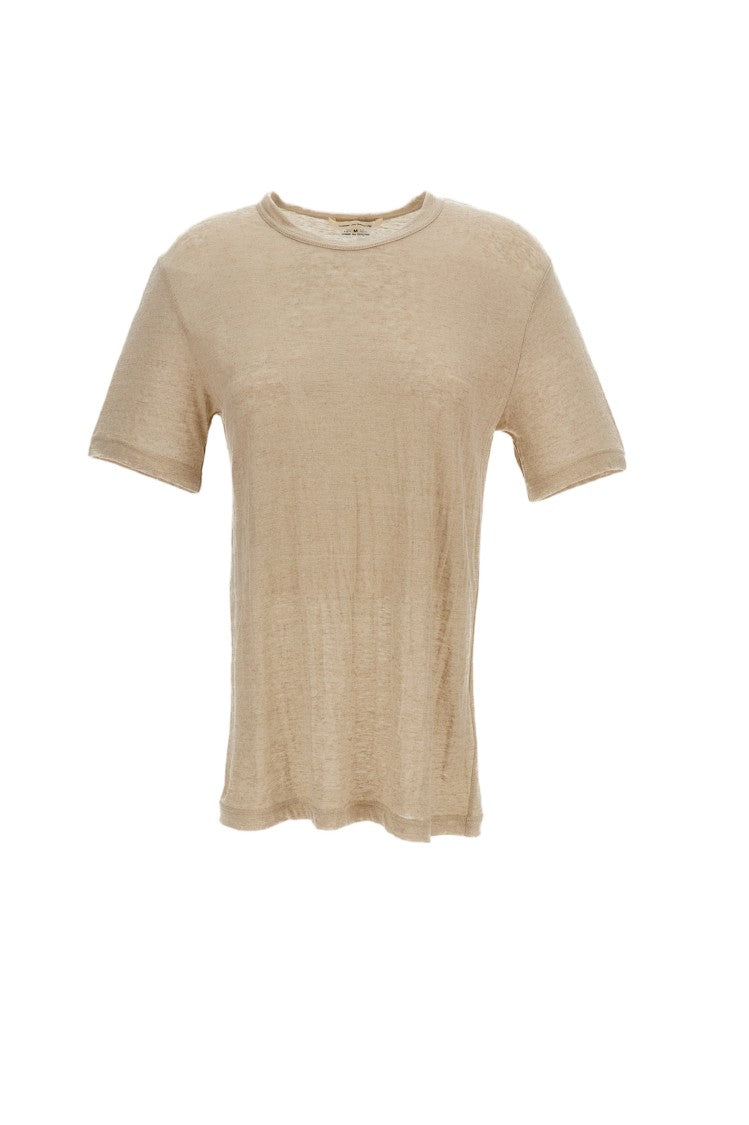 Comme Des Garçons Beige Linen Short-Sleeve T-Shirt