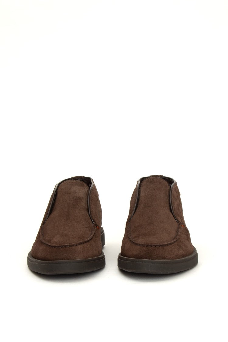 Santoni Suede Polacchino Boots
