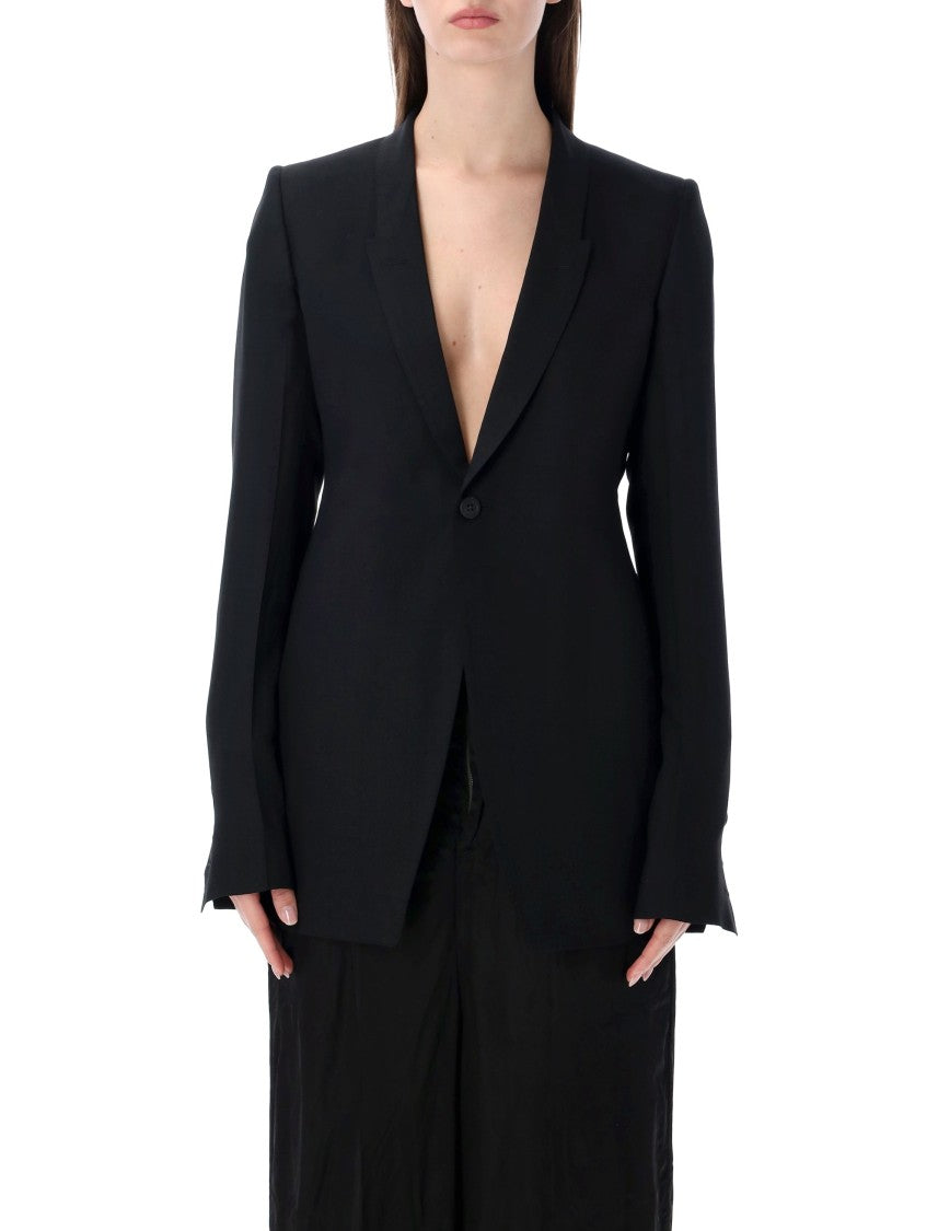 Rick Owens Fluid Deep V Blazer