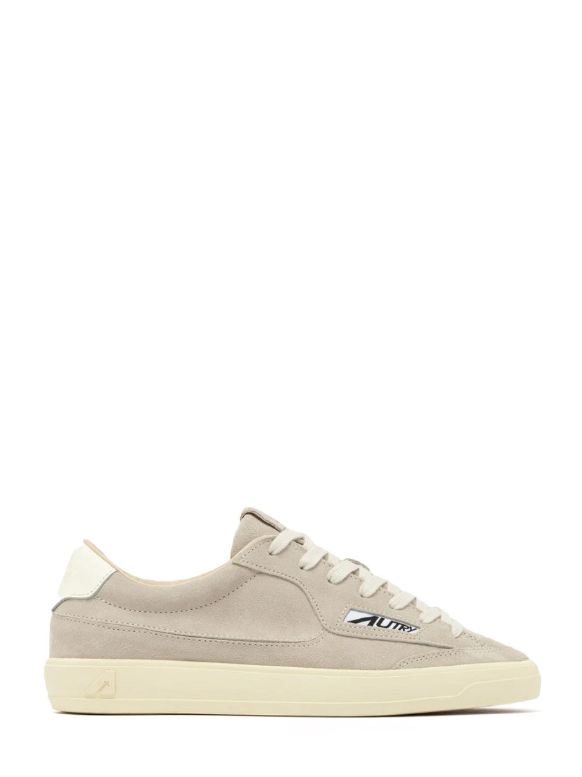 Autry Low-Top Suede Cow Leather Sneakers With Padded Accent