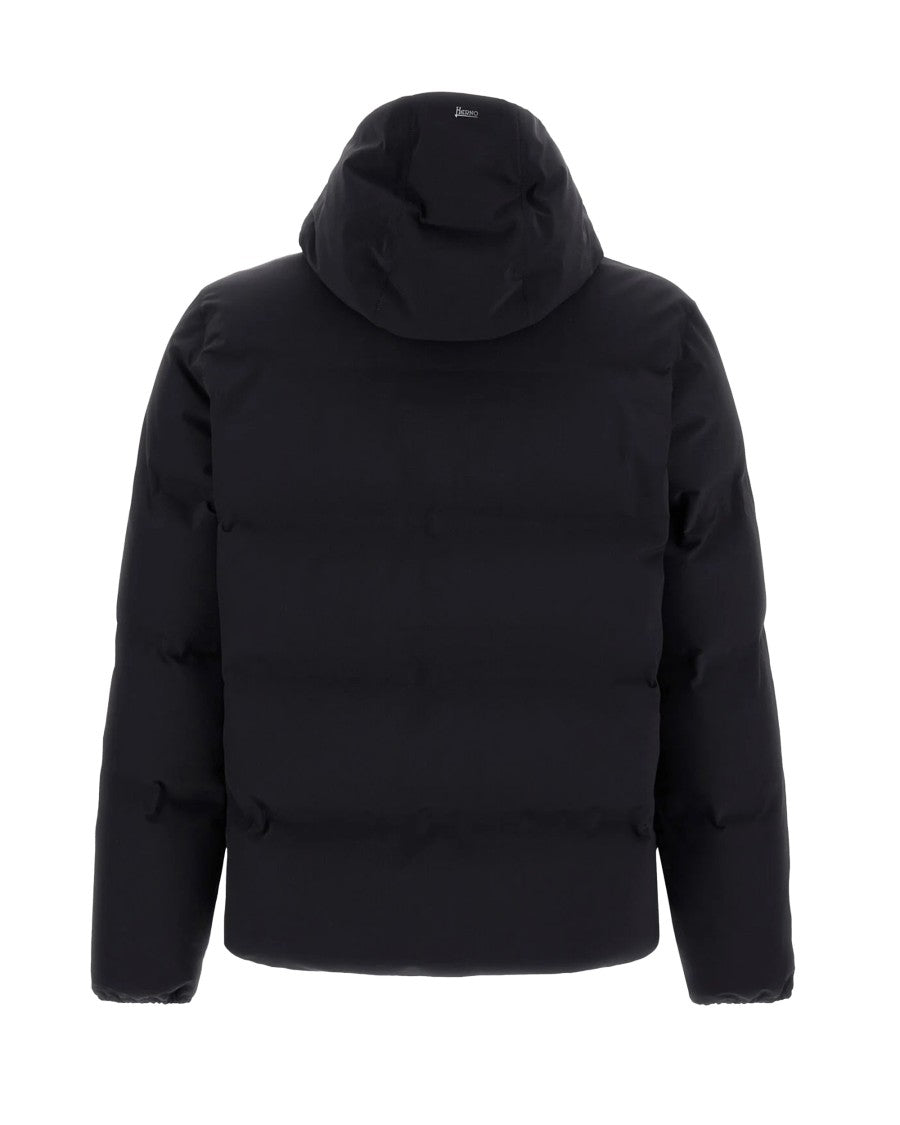 Herno Black In New Impact Stretch Seamless Down Jacket