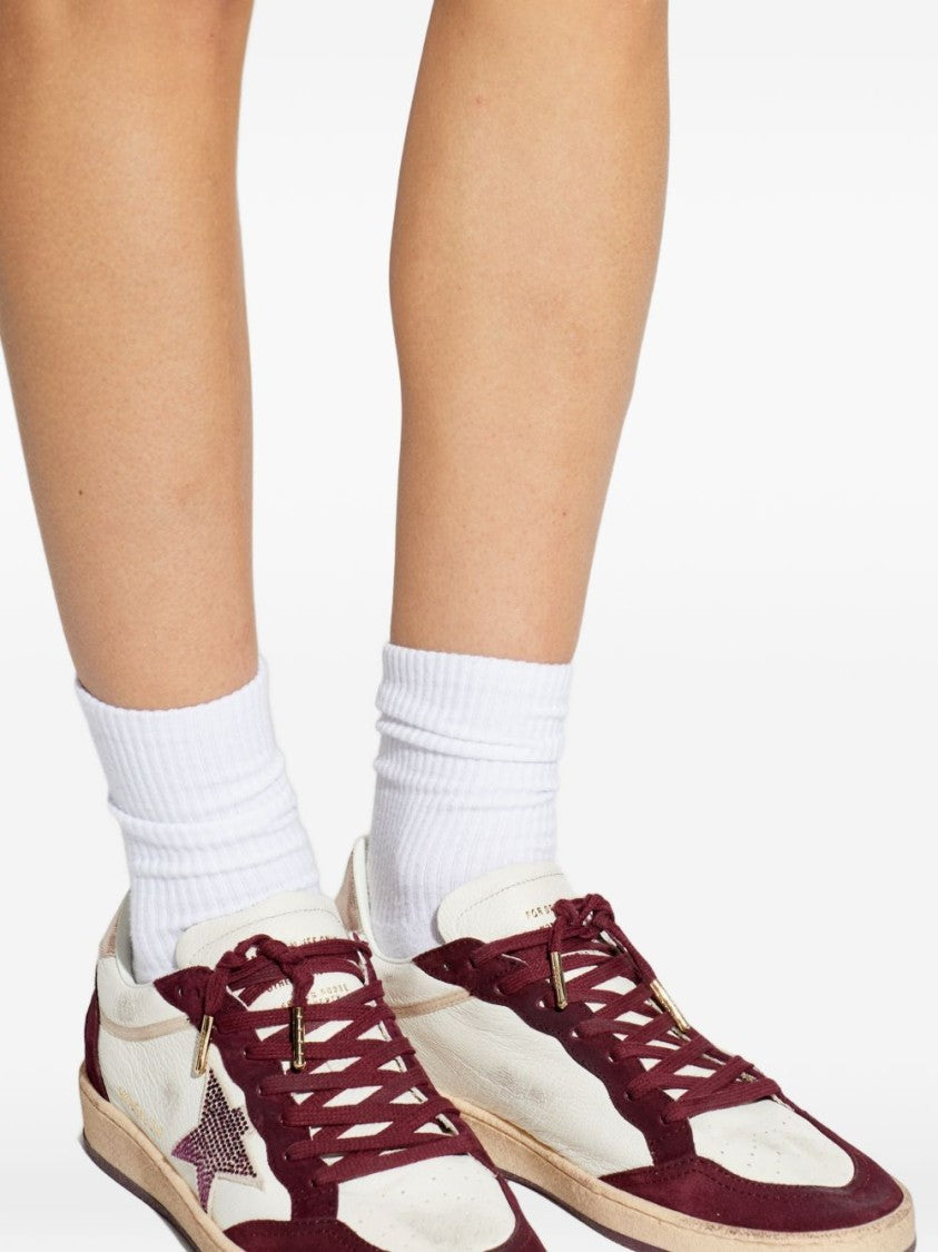 Golden Goose Silk And Nylon Two Tone Sneakers