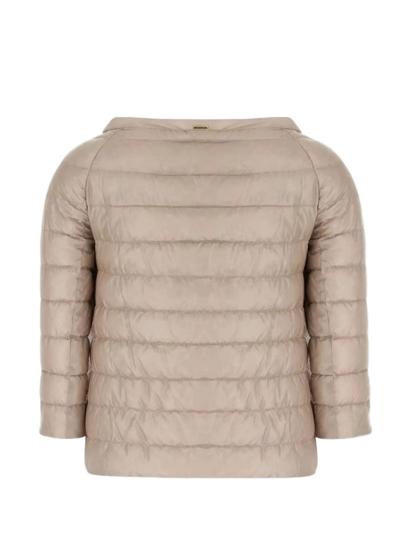 Herno Neutral Piumino Quilted Boxy Polyamide Jacket