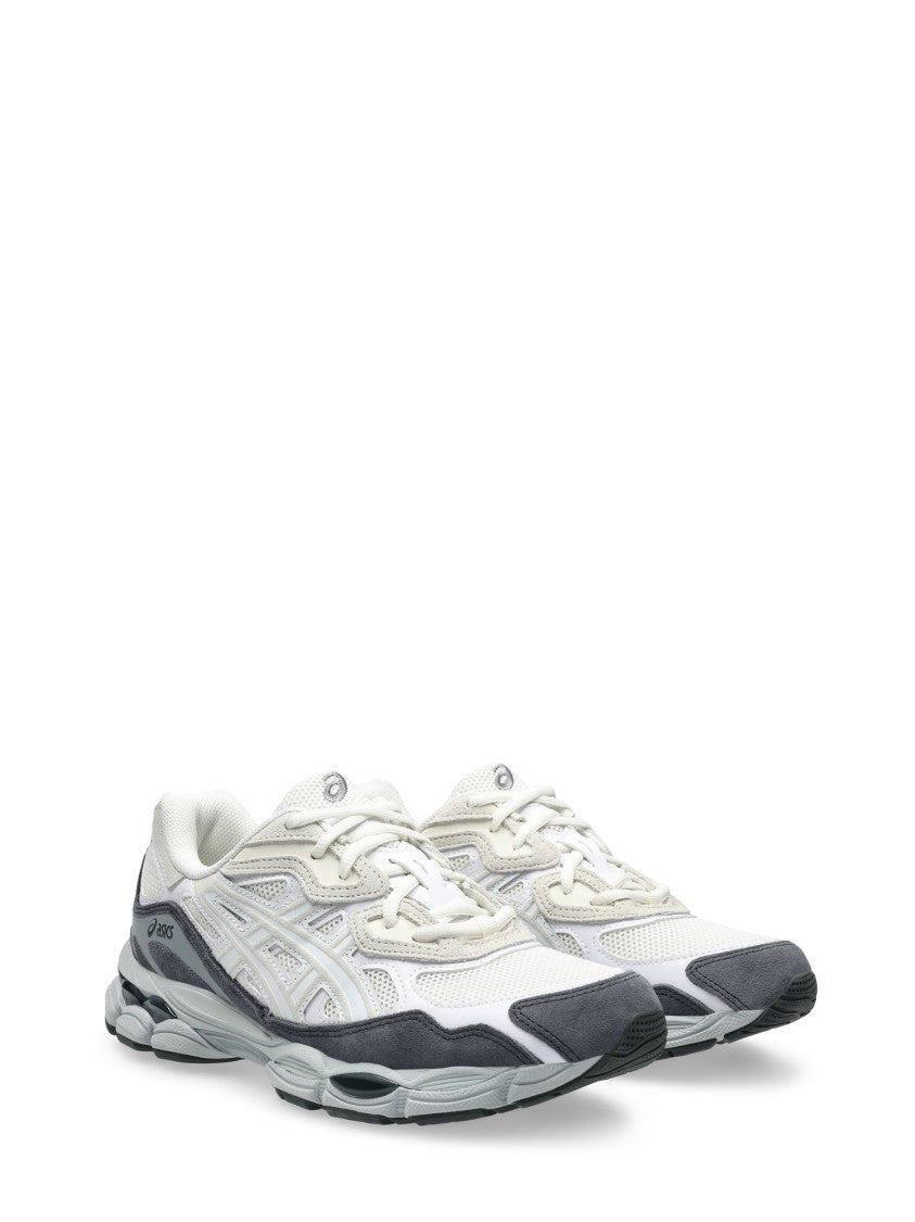 Asics Sleek Leather And Mesh Sneakers With Cushioned Sole