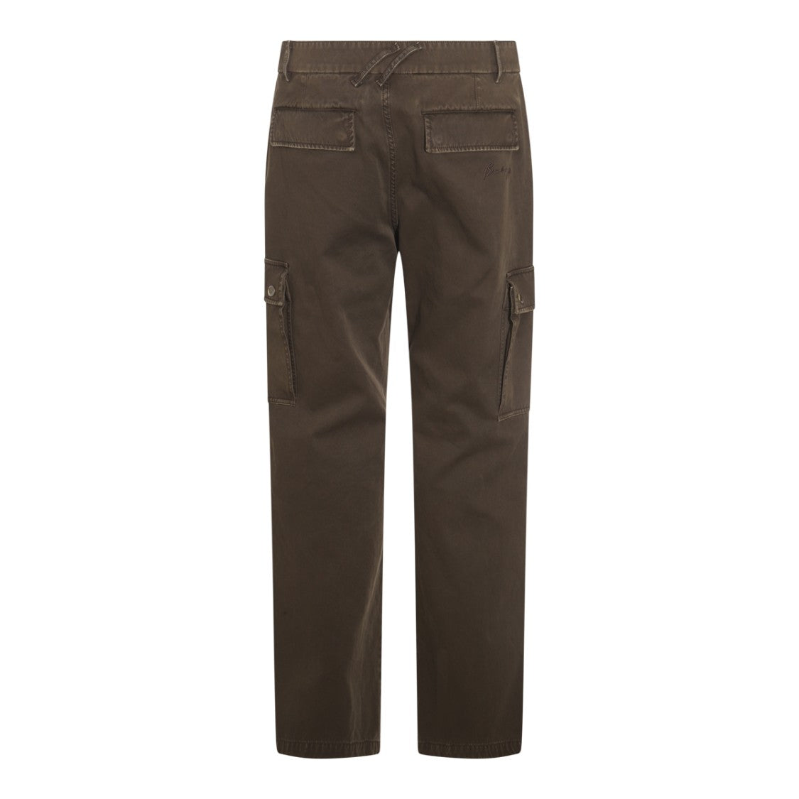 Burberry Brown Cotton Pants With Multipocket Design And Structured Silhouette