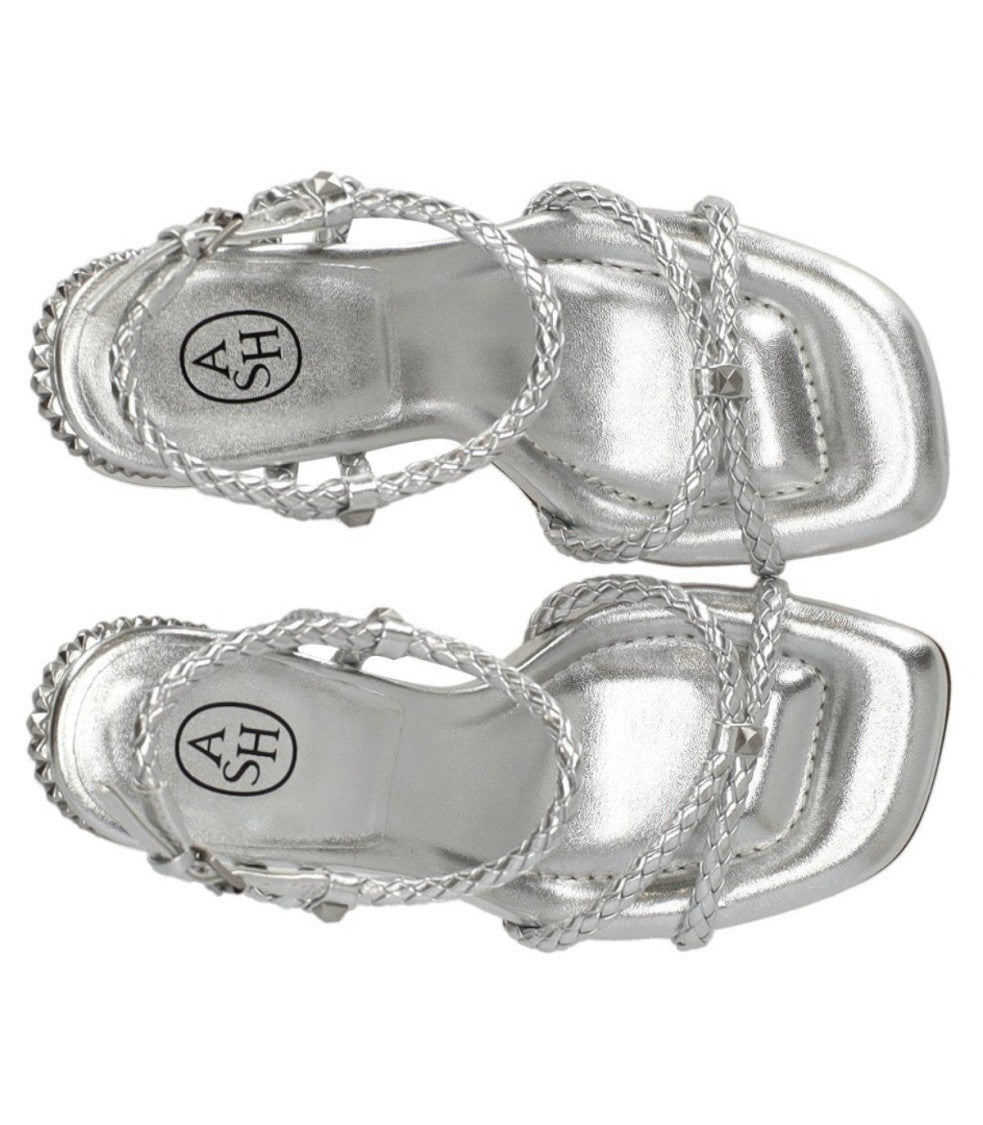 Ash Lola Bis Silver Heeled Sandal