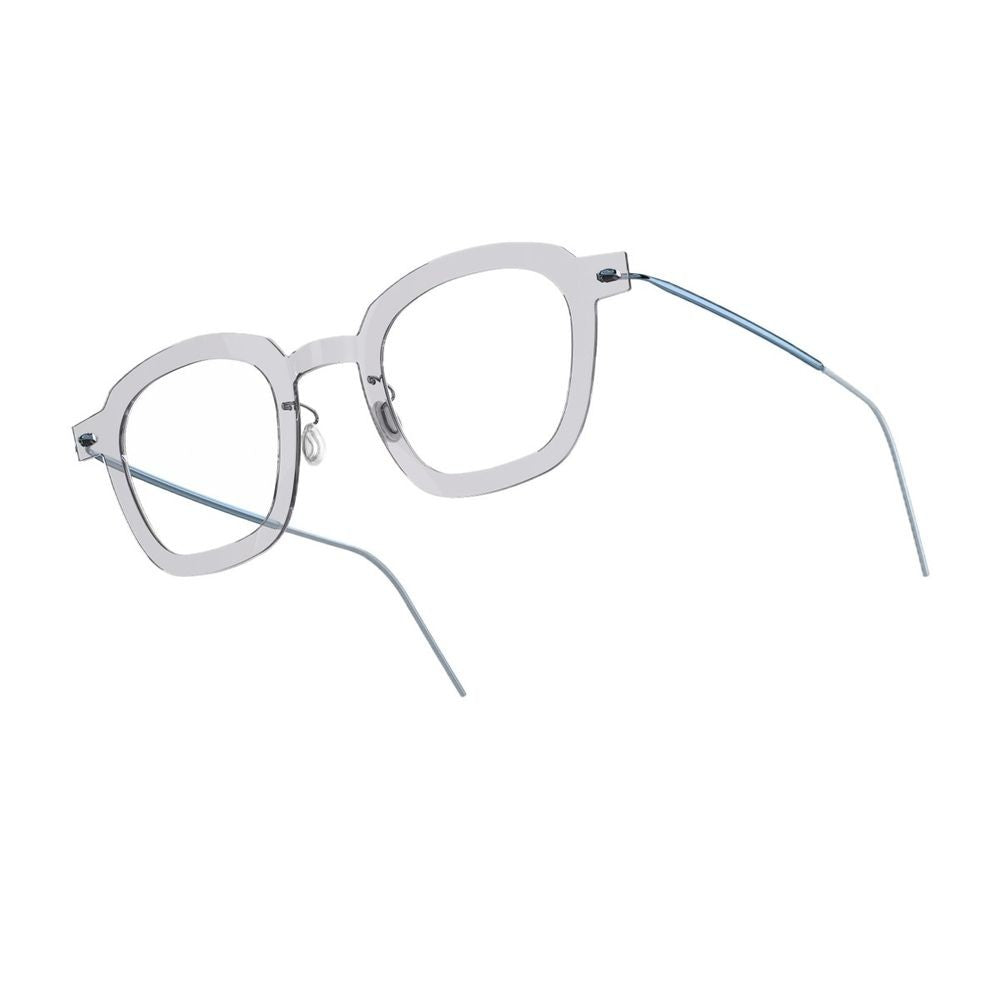 Lindberg Lindberg N.O.W. 6587 C07/P20 Transparent Grey/Light Blue Refined Square Sunglasses
