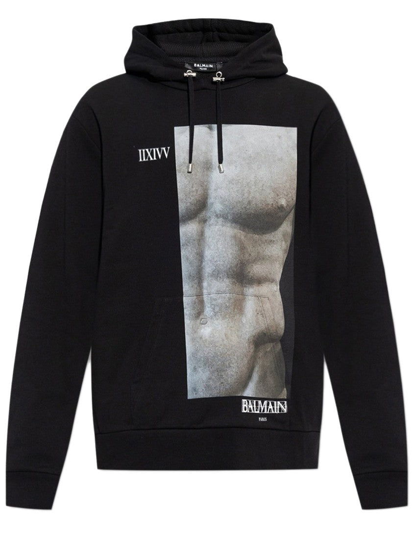 Balmain Cotton Hoodie Sweatshirt