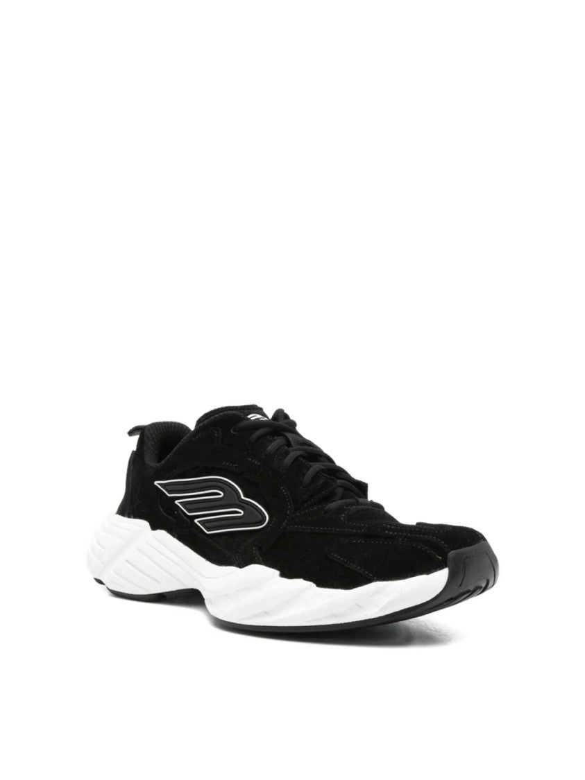 Balenciaga Monday Suede Logo Sneakers
