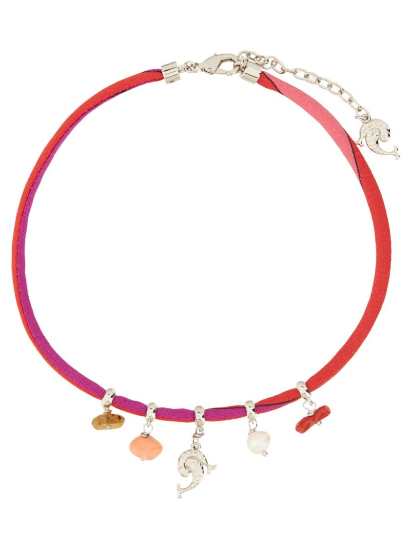 Pucci Silk Pendant Necklace With Gradient