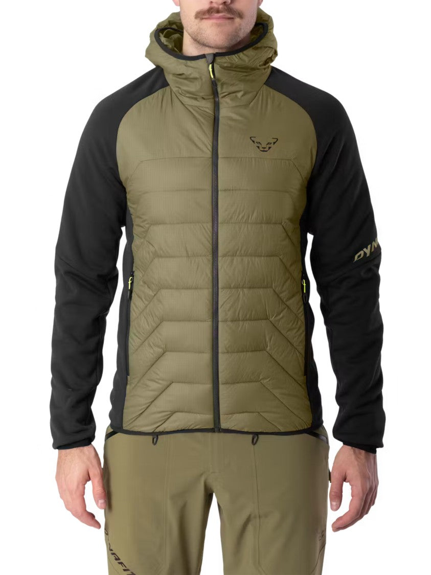 Dynafit Padded Quilted Hybrid Jacket With Hood And Zippered Pockets