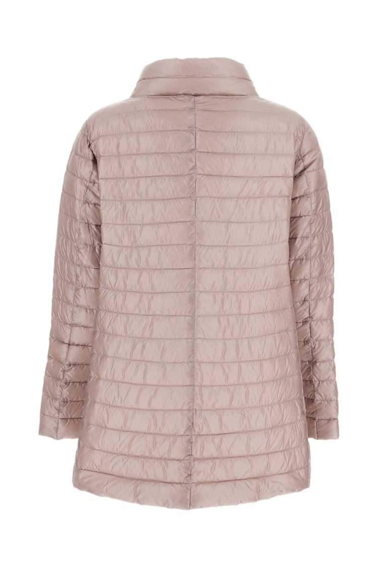Herno Reversible A-Shape High Collar Jacket With Contrasting Colors
