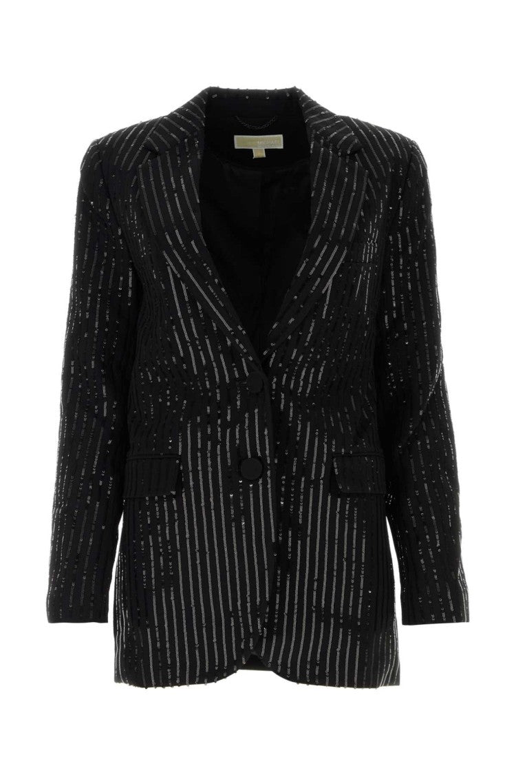 Michael Michael Kors Black Triacetate Blend Jacket