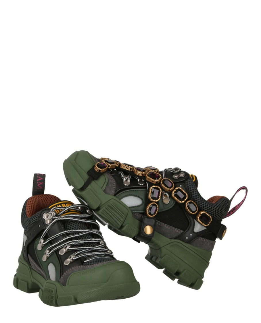 Gucci Flashtrek Chunky Leather Sneakers