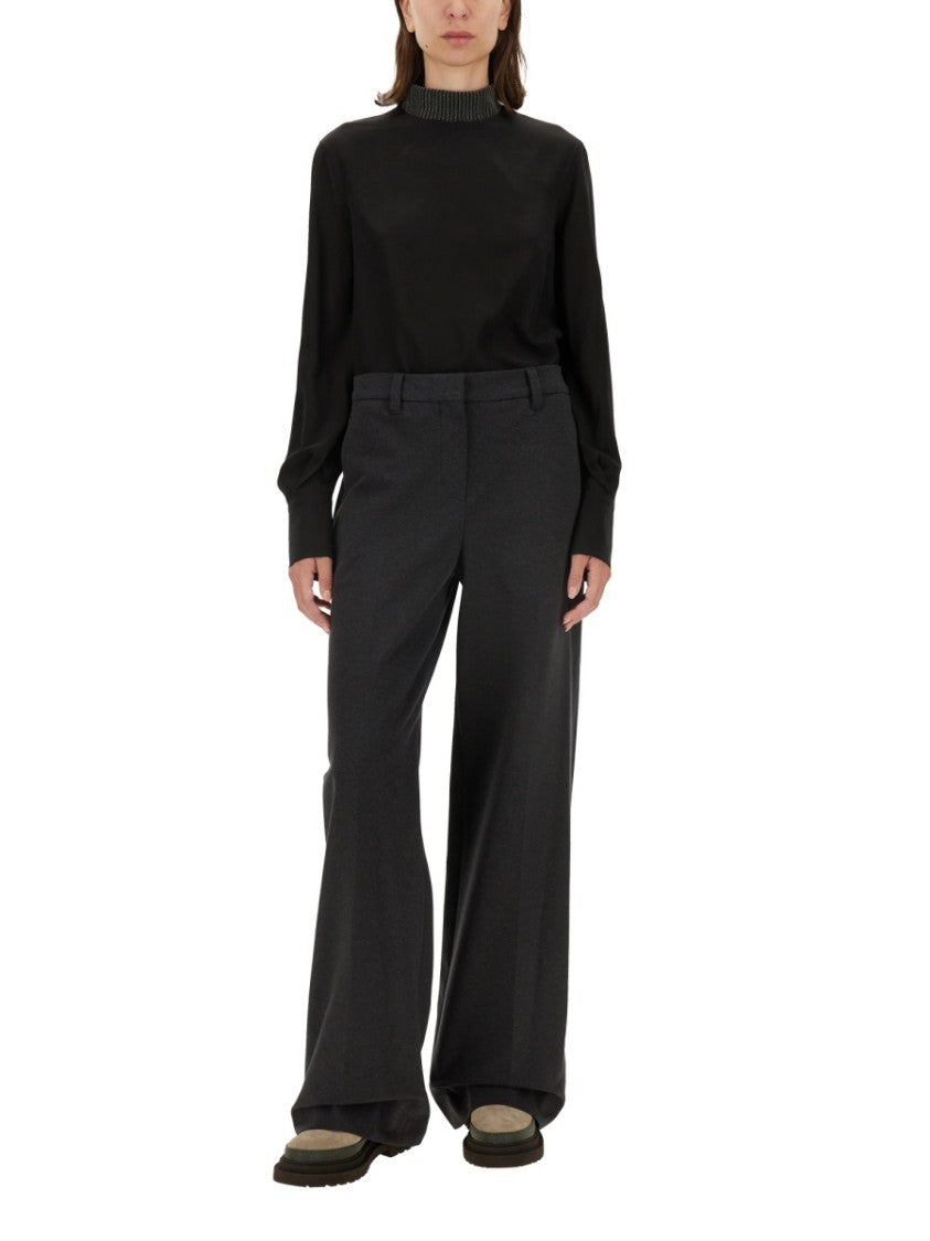 Brunello Cucinelli Wide Leg Pants
